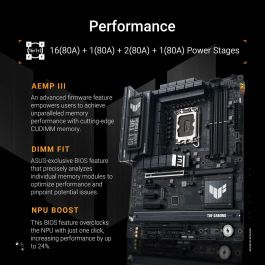 ASUS TUF GAMING Z890-PLUS WiFi Placa Base LGA1851 con Chipset Intel Z890, DDR5, ATX