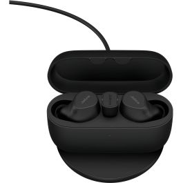 Jabra Evolve2 Buds - Auriculares Inalámbricos True Wireless (TWS) USB-C UC con Cancelación Ruido, Micrófono y Carga Inalámbrica, Negro
