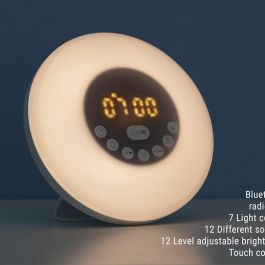 Despertador Amanecer Recargable con Altavoz Sunrilk InnovaGoods