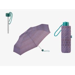 C-Collection Paraguas Mini Plegable Estampado Étnico UV 50+ Antiviento Ø 90 cm Colores Surtidos