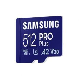 Tarjeta de Memoria Samsung PRO Plus 2023 512GB microSD XC/ Clase 10/ 180MBs Tarjeta de Memoria Samsung PRO Plus 2023 512GB microSD XC/ Clase 10/ 180MBs
