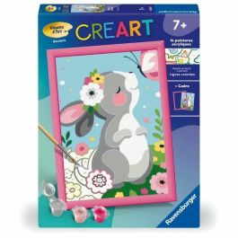 Ravensburger RAV00025836 CreArt Kids - Kit de pintura por números "Conejo y mariposa" (18 x 24 cm)