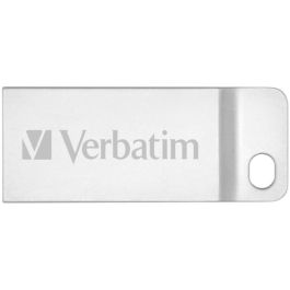 Verbatim Metal Executive USB 2.0 Drive 64GB, Memoria USB de Metal Compacta y Ultra Resistente al Agua y Polvo, Color Plata