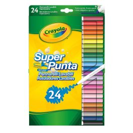 Crayola 7551 Rotuladores Lavables Punta Cónica 24 Unidades Línea Gruesa Delgada Niños +3 Años Colegio Casa Precio: 8.49999953. SKU: S2411027