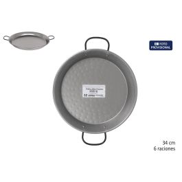 Inde Paellera Pulida de 34 cm de Diámetro para 6 Raciones, con una altura de 4 cm (8 Unidades) Precio: 49.7899996. SKU: B1DBRAAJR6