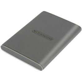 Transcend ESD360C Disco Duro Externo Portátil 1TB USB 3.2 Gen 2x2 (USB-C) con Cifrado AES de 256 bits, Color Gris