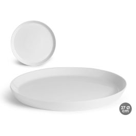Bandeja Redonda Porcelana Vessia 27 cm - Blanco (16 Unidades) Precio: 36.58999949. SKU: B182LV2THX