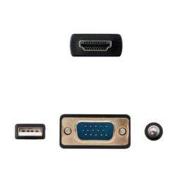 Adaptador HDMI a VGA con Audio NANOCABLE 10.15.4350 1,8 m Negro