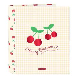 Carpeta de anillas Safta Cherry Beige A4 27 x 33 x 6 cm Carpeta de anillas Safta Cherry Beige A4 27 x 33 x 6 cm