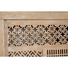 Giner y Colomer Vitrina Madera de Teca y Metal Natural 170x140x40 cm