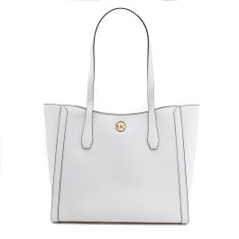 Bolso de Hombro Michael Kors Leida Blanco 34 x 29 x 12 cm