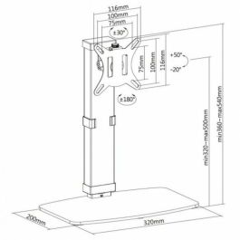 Soporte de Mesa para Pantalla Equip 65012607101 32" Soporte de Mesa para Pantalla Equip 65012607101 32"