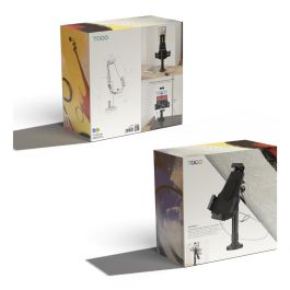 TooQ TQTDS0812 Soporte Antirrobo de Mesa/Pared para Smartphone/Tablet 7.9"-10.5" Ajustable Profesional Negro