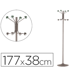 Sie Perchero Metálico de Pie con 8 Colgadores, Gris, 177x38 cm Precio: 86.49999963. SKU: B1GTL846AT