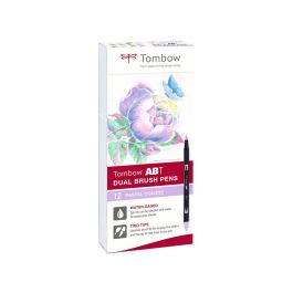 Tombow Rotuladores Abt Dual Brush Doble Punta Fina-Pincel C-Surtidos Pastel Estuche 12 Ud