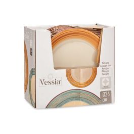 Plato Llano Gres Cenefa 3D Marron 27Cm Vessia (24 Unidades) Plato Llano Gres Cenefa 3D Marron 27Cm Vessia (24 Unidades)