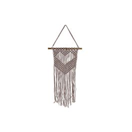 DKD Home Decor Decoración Colgante Boho Macramé Bambú Algodón Marrón Claro 48 x 30 cm Precio: 9.1113. SKU: S3007562