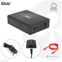 Club3D Ladegerät 3xUSB Typ C. 1xUSB Typ A. PD 132W. GaN retail Precio: 131.50000006. SKU: B18GBQVZJG