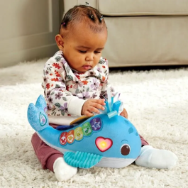 Vtech Baby OCÉANE, MI BALLENA MUSICAL (BOTELLAS DE PLÁSTICO RECICLADO) VT3417765628054