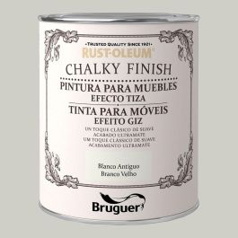 Bruguer Chalky Finish Pintura a la Tiza Blanco Antiguo Mate para Muebles y Multisuperficie, Efecto Vintage, 125 ml