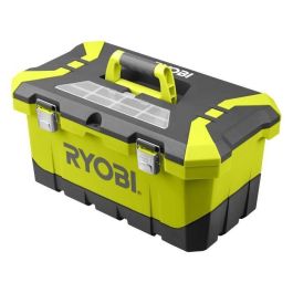 Ryobi Amoladora Angular 800W 125mm con Caja de Herramientas, 1 Disco Diamante y 5 Discos Abrasivos