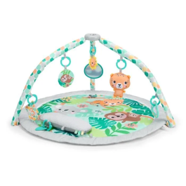 Bright Starts Tapete de juego plegable y convertible para bebé Selva tropical con arco, juguetes sensoriales, musicales y espejo BRI17325 Precio: 81.50000012. SKU: B15VYAPPSZ