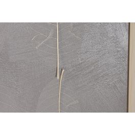 DKD Home Decor Cuadro Moderno Hojas Nidos Lienzo Verde Beige 3.5 x 90 x 120 cm (2 Unidades)