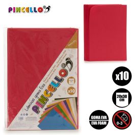 Juego 10 Laminas Goma Eva Rojo 20X30Cm Pincello (24 Unidades) Juego 10 Laminas Goma Eva Rojo 20X30Cm Pincello (24 Unidades)