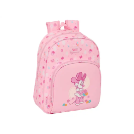 Mochila Infantil Minnie Mouse Baby Rosa 28 x 34 x 10 cm