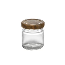 Tarrito de vidrio multiusos Wood 50 cc - La Mediterrane por Inde (48 Unidades) Tarrito de vidrio multiusos Wood 50 cc - La Mediterrane por Inde (48 Unidades)