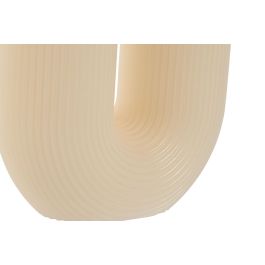 DKD Home Decor Vela Decorativa Scandi Crema, Cera 405 gr, 26h Duración, 5x11x12 cm (Pack 12 Unidades)