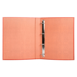 Liderpapel Carpeta de 4 Anillas 25mm Folio Cartón Forrado Cuero Compresor Plástico