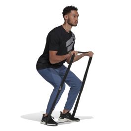 Camiseta de Manga Corta Hombre Adidas Big Badge Negro 43-45