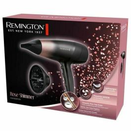 Remington Secador de Pelo Rose Shimmer 2200W Negro/Rosa con Gancho para Colgar