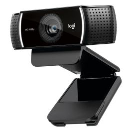 Logitech C922 Pro Stream Webcam - Enfoque Automático, 1080P Full HD, Micrófono Estéreo, Corrección de Iluminación