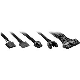 Sharkoon Rebel P10 Fuente de Alimentación PC 650W ATX 3.1 Cybenetics Ventilador 120mm Silencioso Cables Planos Negro