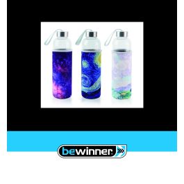 Botella de agua de vidrio 600 ml Bewinner - Inde (24 Unidades) Botella de agua de vidrio 600 ml Bewinner - Inde (24 Unidades)