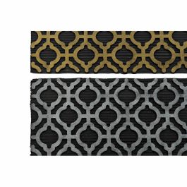 Felpudo DKD Home Decor Plateado Negro Dorado Goma Árabe 2 Unidades (75 x 45 x 0,5 cm) Felpudo DKD Home Decor Plateado Negro Dorado Goma Árabe 2 Unidades (75 x 45 x 0,5 cm)