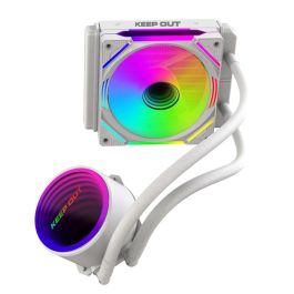 Keep Out XWC-120W Kit Refrigeración Líquida AIO 120mm ARGB Blanco para Intel LGA 115X/1200/1700 y AMD AM4/AM5