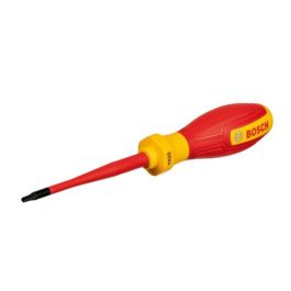 Bosch Professional Destornillador plano VDE TX10x75, aislado hasta 1000V con elastómero termoplástico (TPE) AAAKE92891
