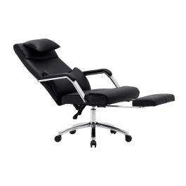 Q-connect Silla de Dirección Ravenna Simil Piel Base Metálica Altura Máx 1300 mm Anchura 670 mm Profundidad 730 mm Ruedas Premium Negro