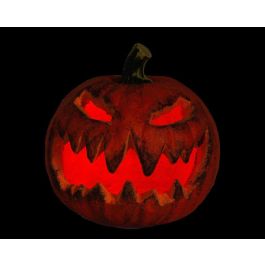 Calabaza Decorativa Naranja con Luz Interior 21 cm para Halloween - Decoración de Miedo