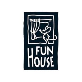 Fun House Mobiliario Jardín Infantil Marsupilami - Mesa Ø46cm, 2 Sillas Plegables y Sombrilla Ø100cm - Fácil Montaje