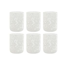 Vaso Basicos DKD Home Decor Blanco 8.3 x 10.5 x 8.3 cm Set de 6