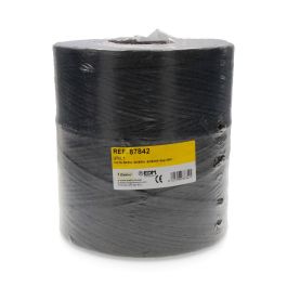 Edm Cuerda rafia invernadero 5 kg / 4800 m, negro, para plantas e invernaderos