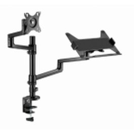 Gembird MA-DA-04 Soporte de Escritorio para Monitor hasta 32" y Portátil 15.6" con Bandeja VESA 100x100 75x75 Ergonómico Negro
