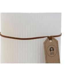 DKD Home Decor Vela de Cera perfumada Algodón Blanca Rayada 98h Basic 10x14x10 cm 910gr Pack 6 Unidades para Decoración Hogar