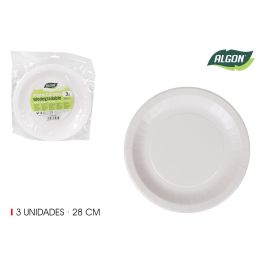Set de 3 platos de cartón rojo/soja 28 cm Algon (36 Cajas) Precio: 15.90000016. SKU: B1BMCR6HRB