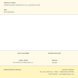 Alpino Pizarra Blanca Pequeña 25,5x18 cm con Rotulador Blister