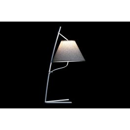 DKD Home Decor Lámpara Sobremesa Moderno Dorado Blanco Beige Metal Lino 31 x 57 x 25 cm (2 Unidades)